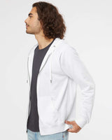 Unisex Lightweight Loopback Terry Zip Hood - Tiflee Tradex Company