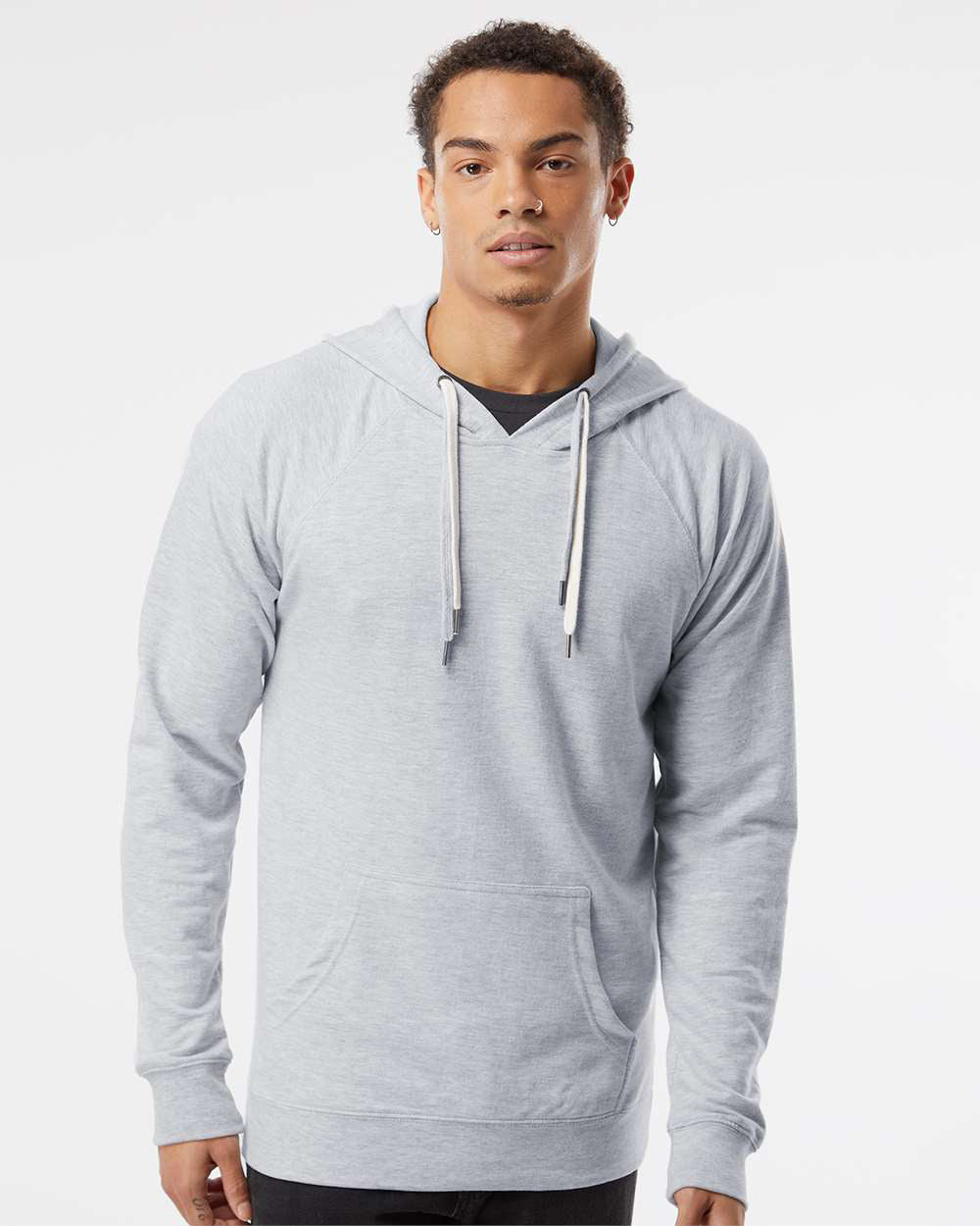 Unisex Lightweight Loopback Terry Hooded Pullover - Tiflee Tradex Company