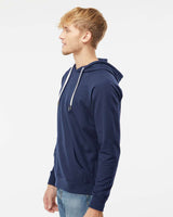 Unisex Lightweight Loopback Terry Hooded Pullover - Tiflee Tradex Company