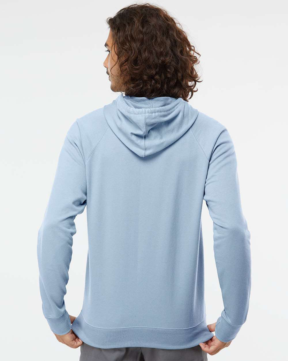 Unisex Lightweight Loopback Terry Hooded Pullover - Tiflee Tradex Company