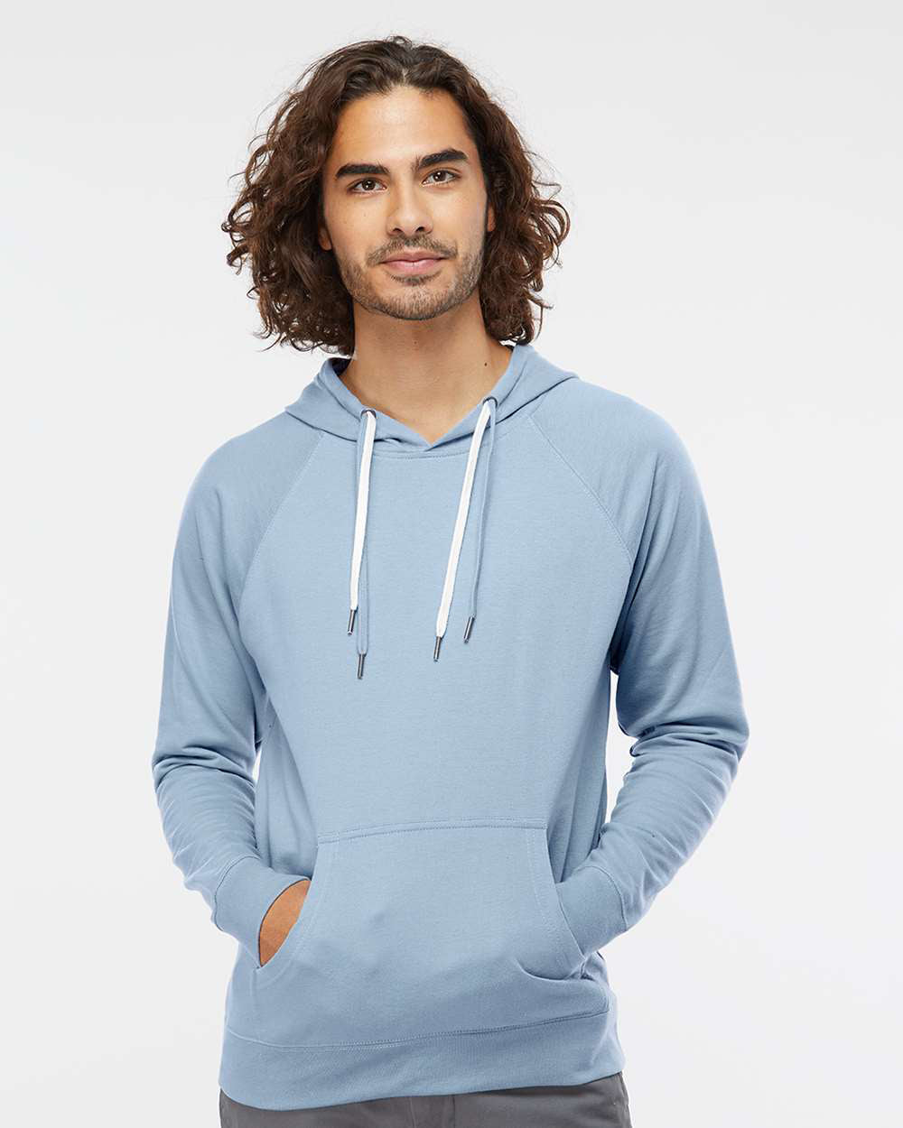 Unisex Lightweight Loopback Terry Hooded Pullover - Tiflee Tradex Company