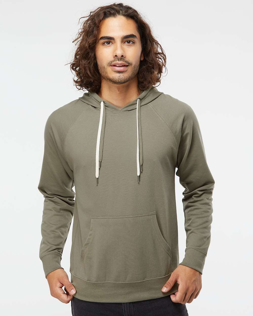Unisex Lightweight Loopback Terry Hooded Pullover - Tiflee Tradex Company