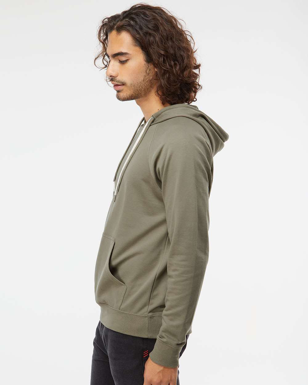 Unisex Lightweight Loopback Terry Hooded Pullover - Tiflee Tradex Company