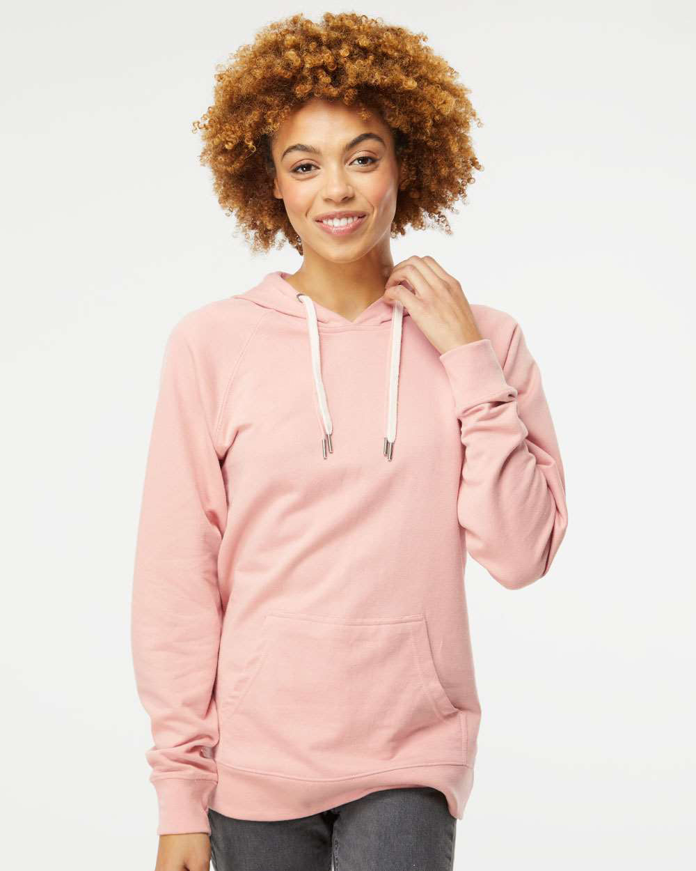 Unisex Lightweight Loopback Terry Hooded Pullover - Tiflee Tradex Company