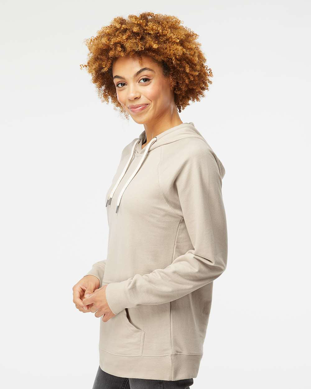 Unisex Lightweight Loopback Terry Hooded Pullover - Tiflee Tradex Company