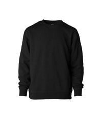 Toddler Lightweight Special Blend Raglan Crew Neck garment in color Black