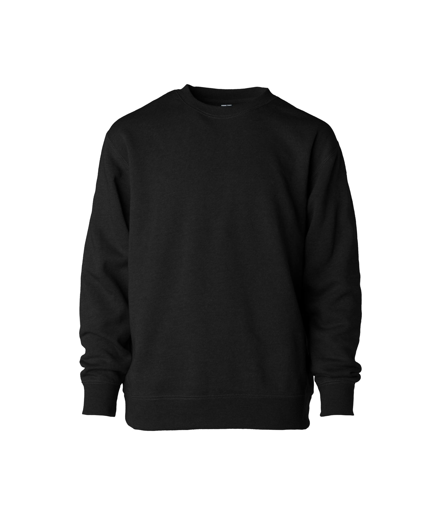 Toddler Lightweight Special Blend Raglan Crew Neck garment in color Black