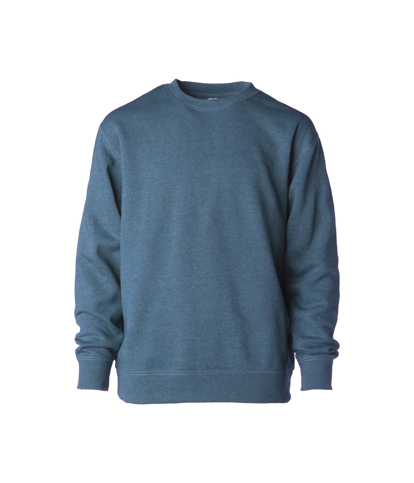 Toddler Lightweight Special Blend Raglan Crew Neck garment in color Storm Blue Heather