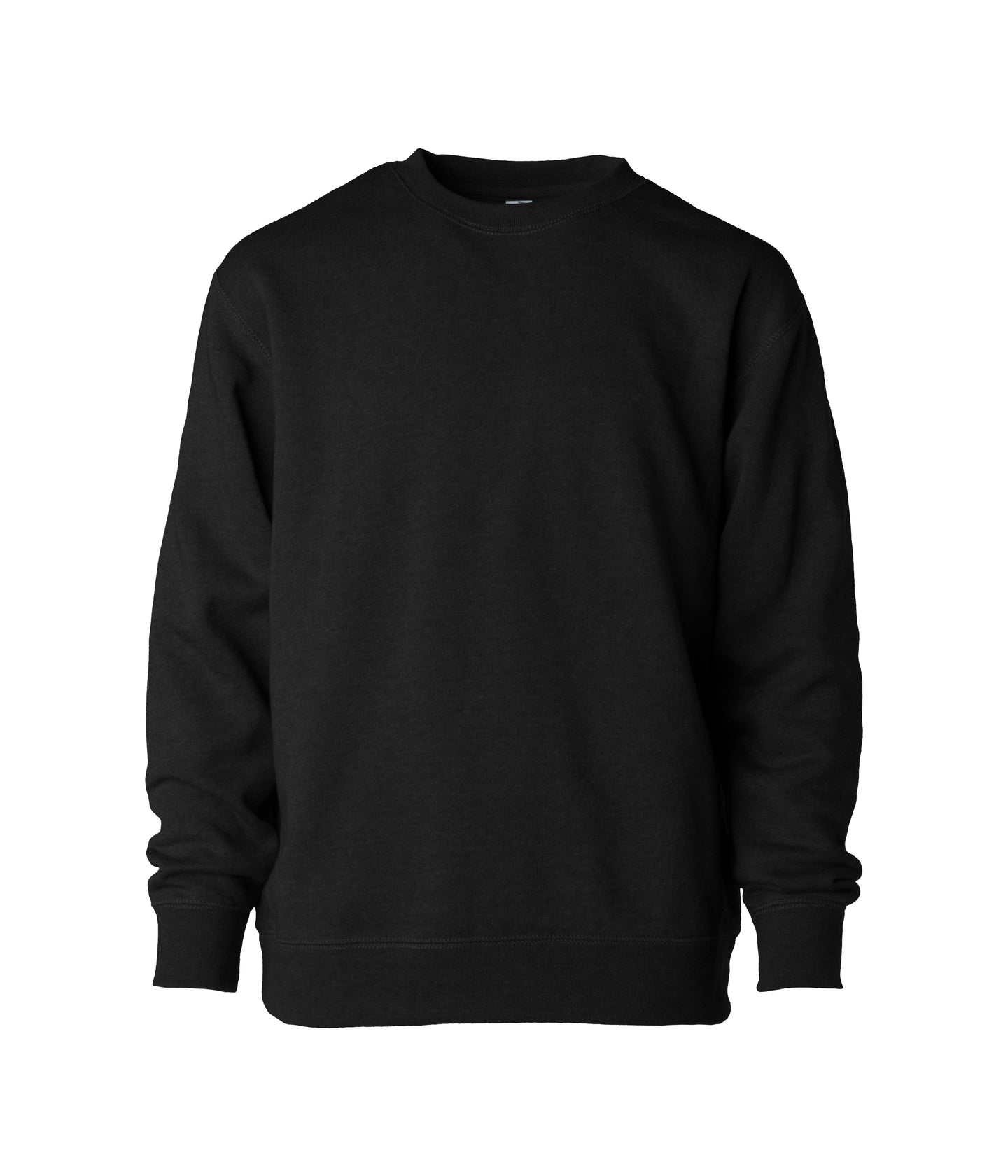 Youth Lightweight Special Blend Raglan Crew Neck garment in color Black