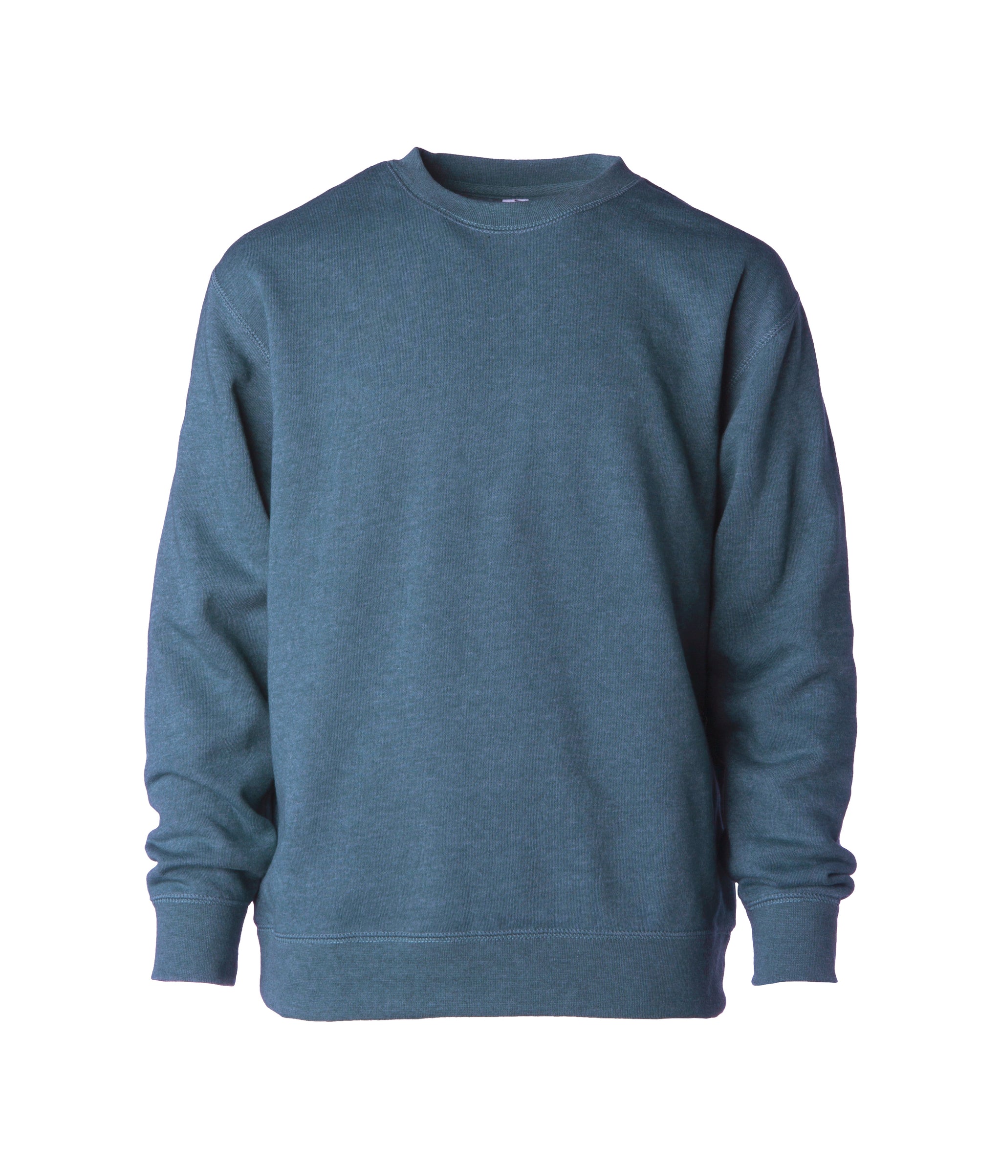 Youth Lightweight Special Blend Raglan Crew Neck garment in color Storm Blue Heather