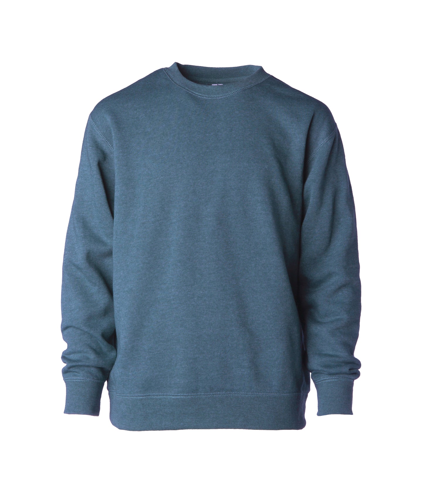 Youth Lightweight Special Blend Raglan Crew Neck garment in color Storm Blue Heather