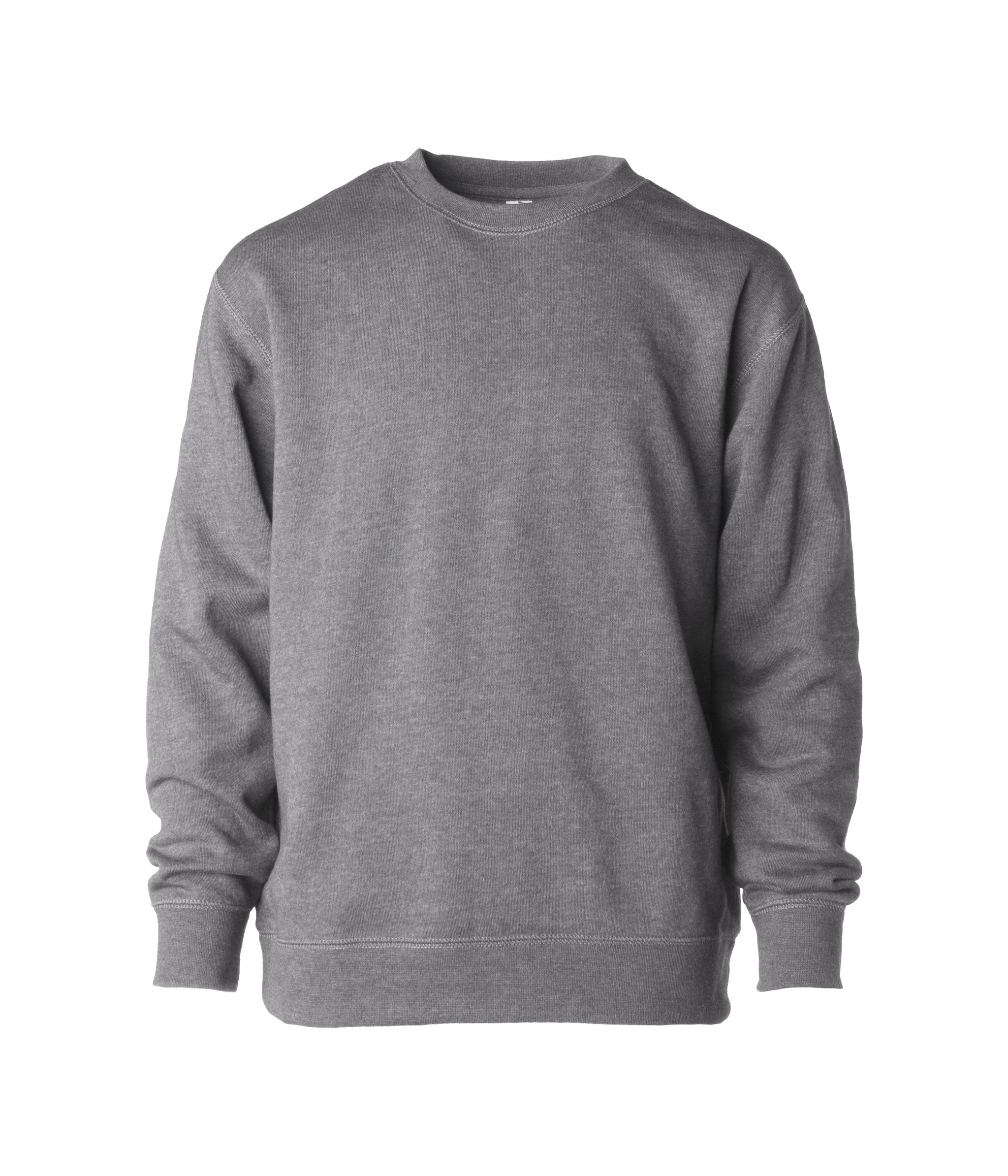 Youth Lightweight Special Blend Raglan Crew Neck garment in color Nickel
