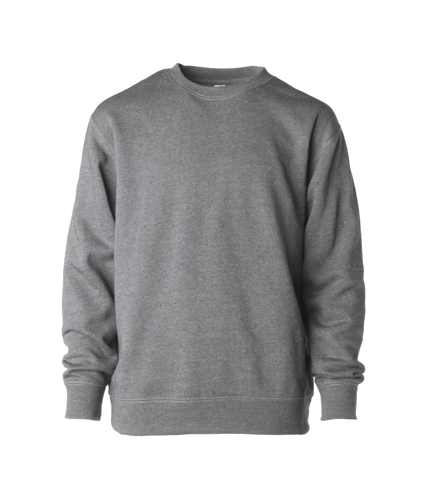 Youth Lightweight Special Blend Raglan Crew Neck garment in color Nickel