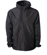 Lightweight Pullover Windbreaker Anorak Jacket in color Black