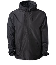Lightweight Pullover Windbreaker Anorak Jacket in color Black