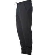 IND20PNT Men's Midweight Fleece Pant in color Black quarter turn.