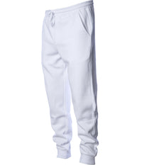 IND20PNT Men's Midweight Fleece Pant in color White quarter turn.
