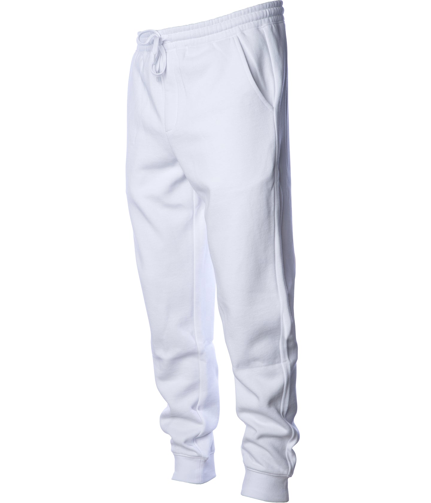 IND20PNT Men's Midweight Fleece Pant in color White quarter turn.