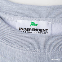 IND5000C Legend - Men's Premium 450gm Heavyweight Cross-Grain Crew tear away neck label.