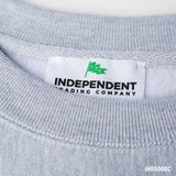 IND5000C Legend - Men's Premium 450gm Heavyweight Cross-Grain Crew tear away neck label.