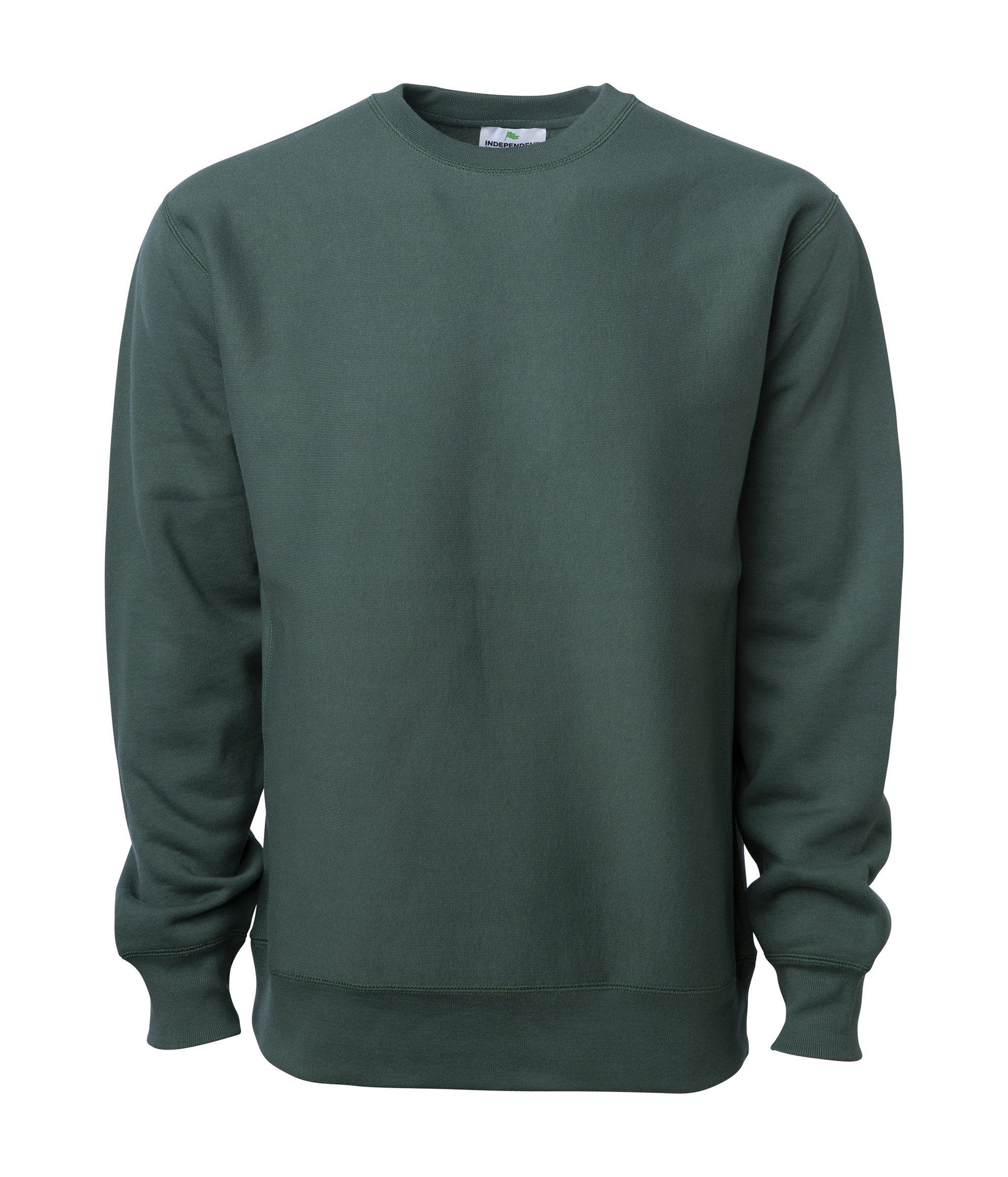 IND5000C Legend - Men's Premium 450gm Heavyweight Cross-Grain Crew in color Alpine Green.