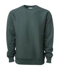 IND5000C Legend - Men's Premium 450gm Heavyweight Cross-Grain Crew in color Alpine Green.