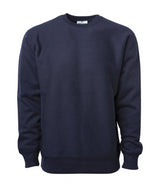 IND5000C Legend - Men's Premium 450gm Heavyweight Cross-Grain Crew in color Classic Navy.