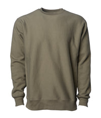 IND5000C Legend - Men's Premium 450gm Heavyweight Cross-Grain Crew in color Olive.