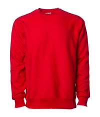 IND5000C Legend - Men's Premium 450gm Heavyweight Cross-Grain Crew in color Red.