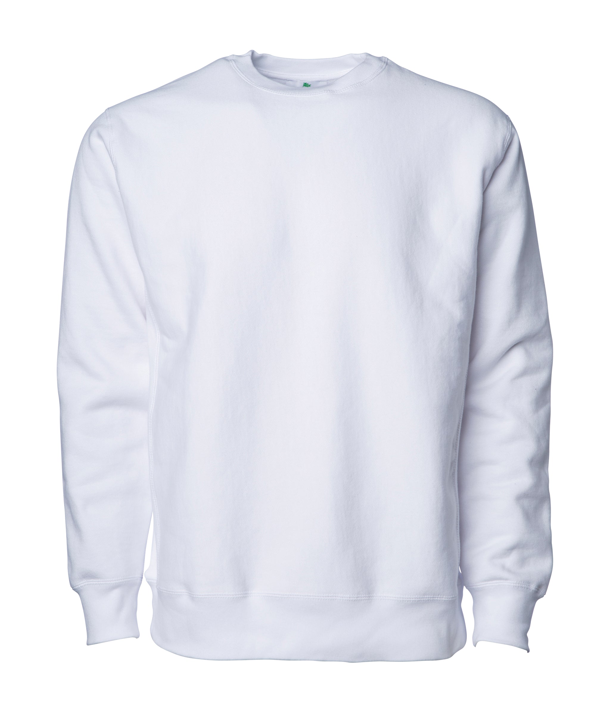 IND5000C Legend - Men's Premium 450gm Heavyweight Cross-Grain Crew in color White.