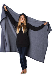 INDBKTSB Special Blend 6'6" Stadium Blanket in color Midnight Heather bottom.