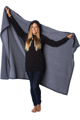 INDBKTSB Special Blend 6'6" Stadium Blanket in color Midnight Heather bottom.