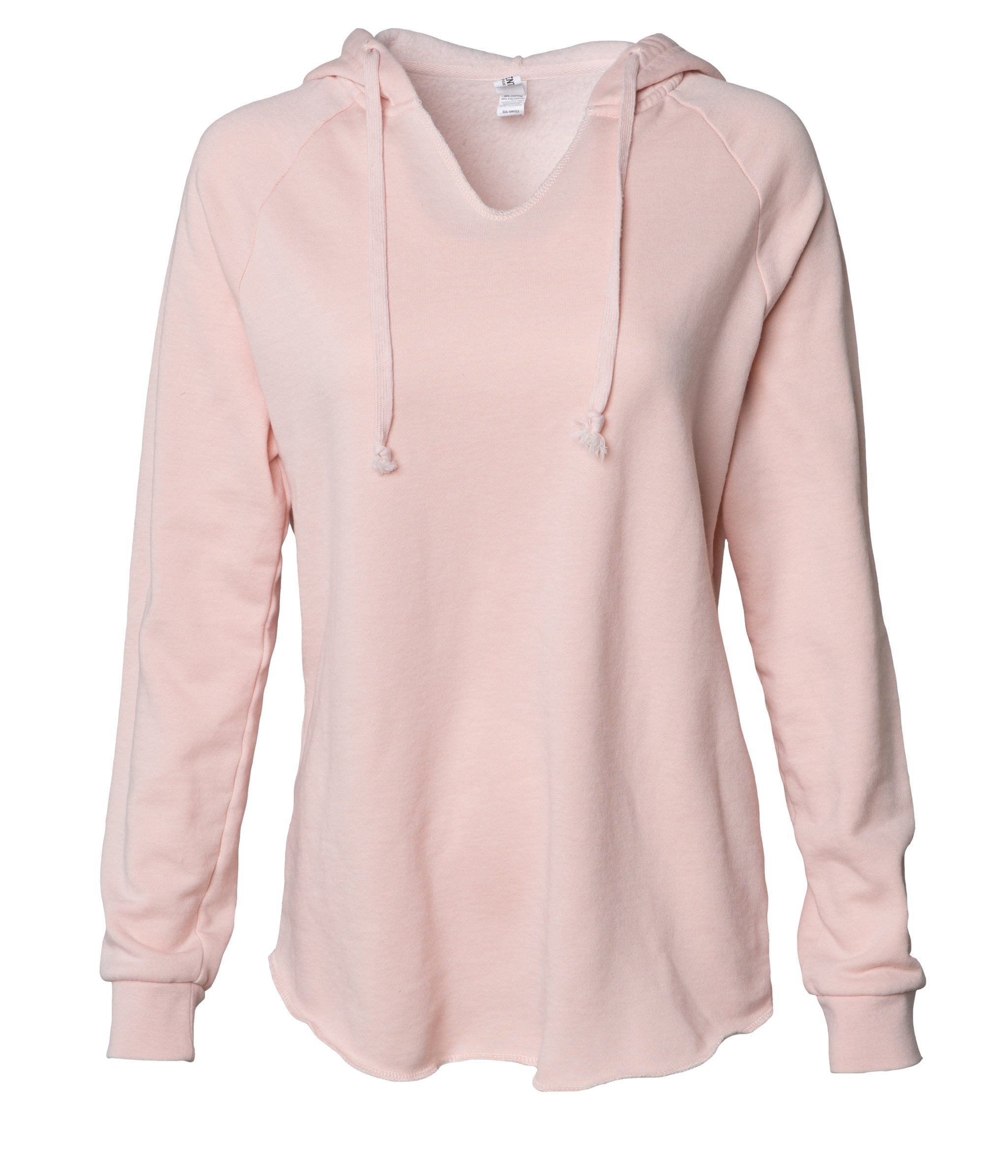 Women's California Wave Wash Hooded Pullover in color Blush
