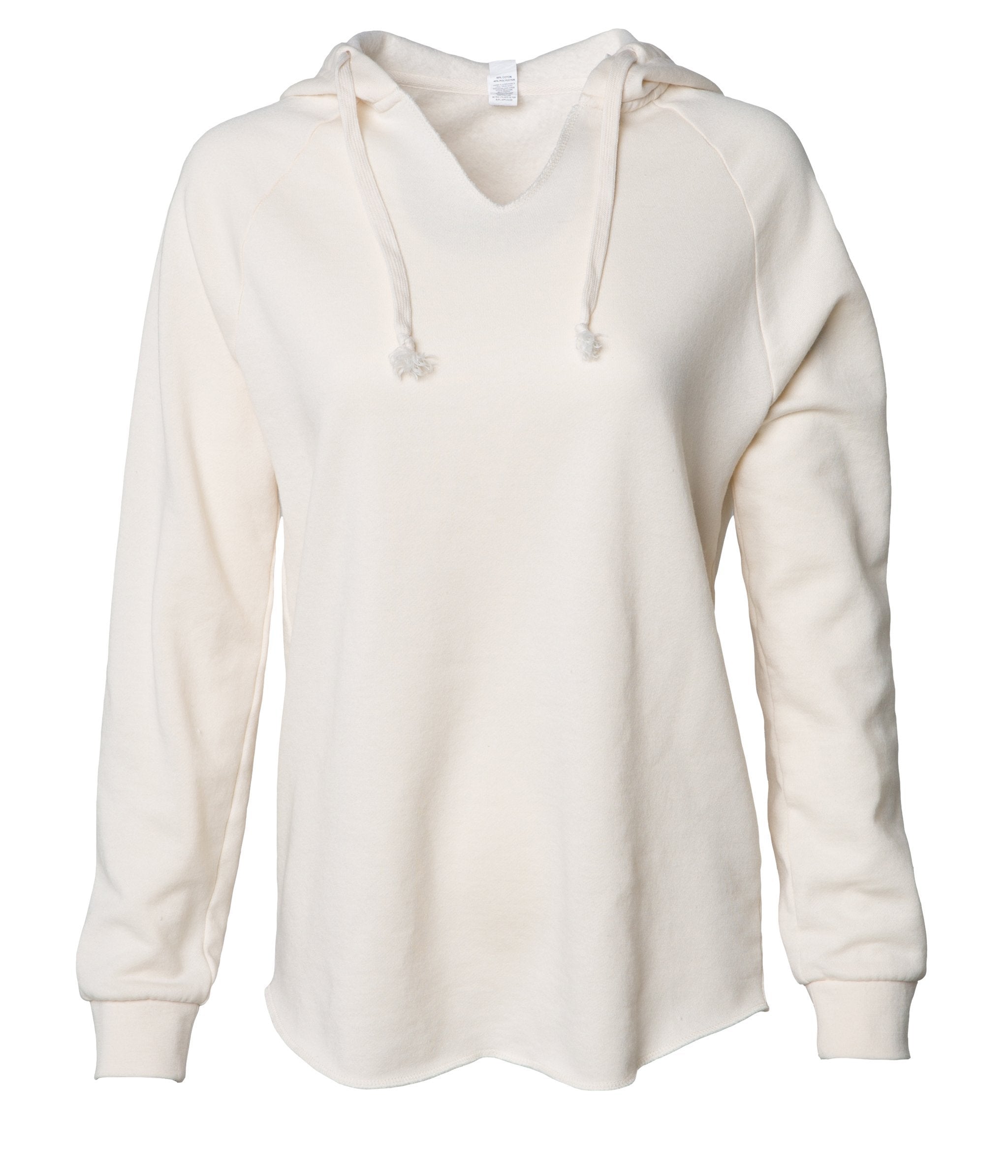 Women's California Wave Wash Hooded Pullover in color Bone