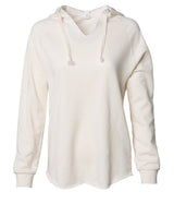 Women's California Wave Wash Hooded Pullover in color Bone