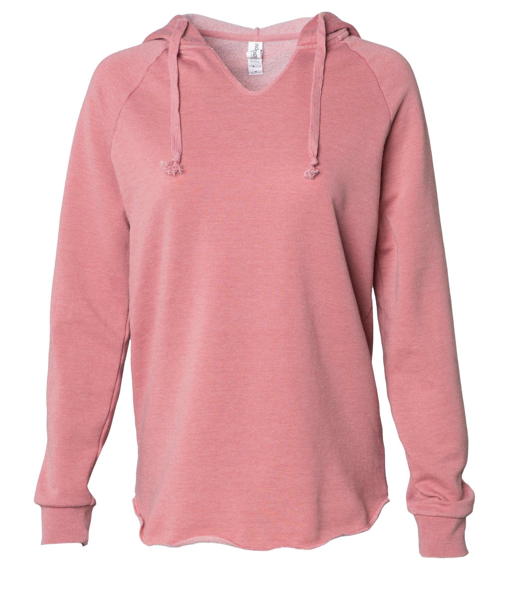 Women's California Wave Wash Hooded Pullover in color Dusty Rose