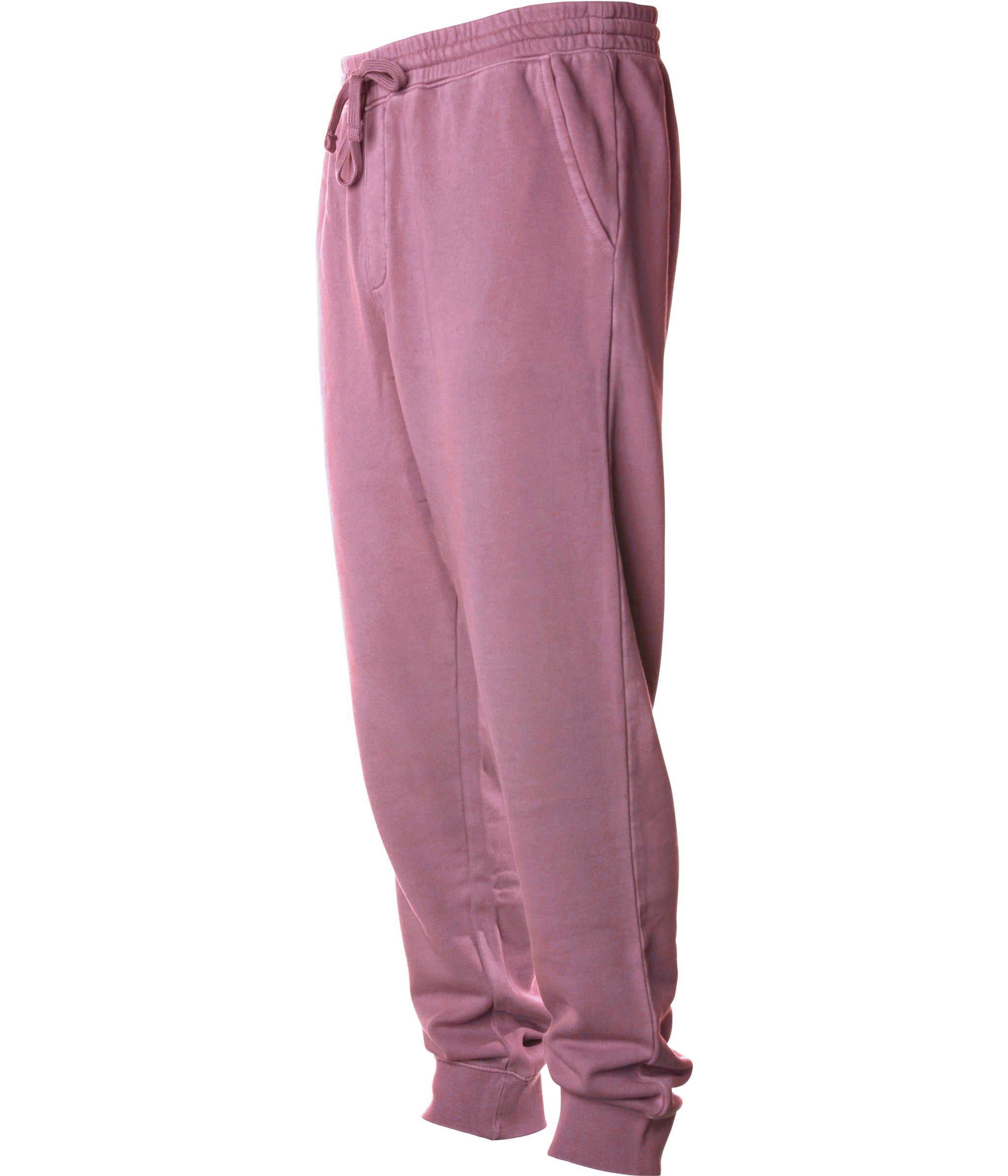PRM50PTPD Men's Pigment Dyed Fleece Pant in color Pigment Maroon.