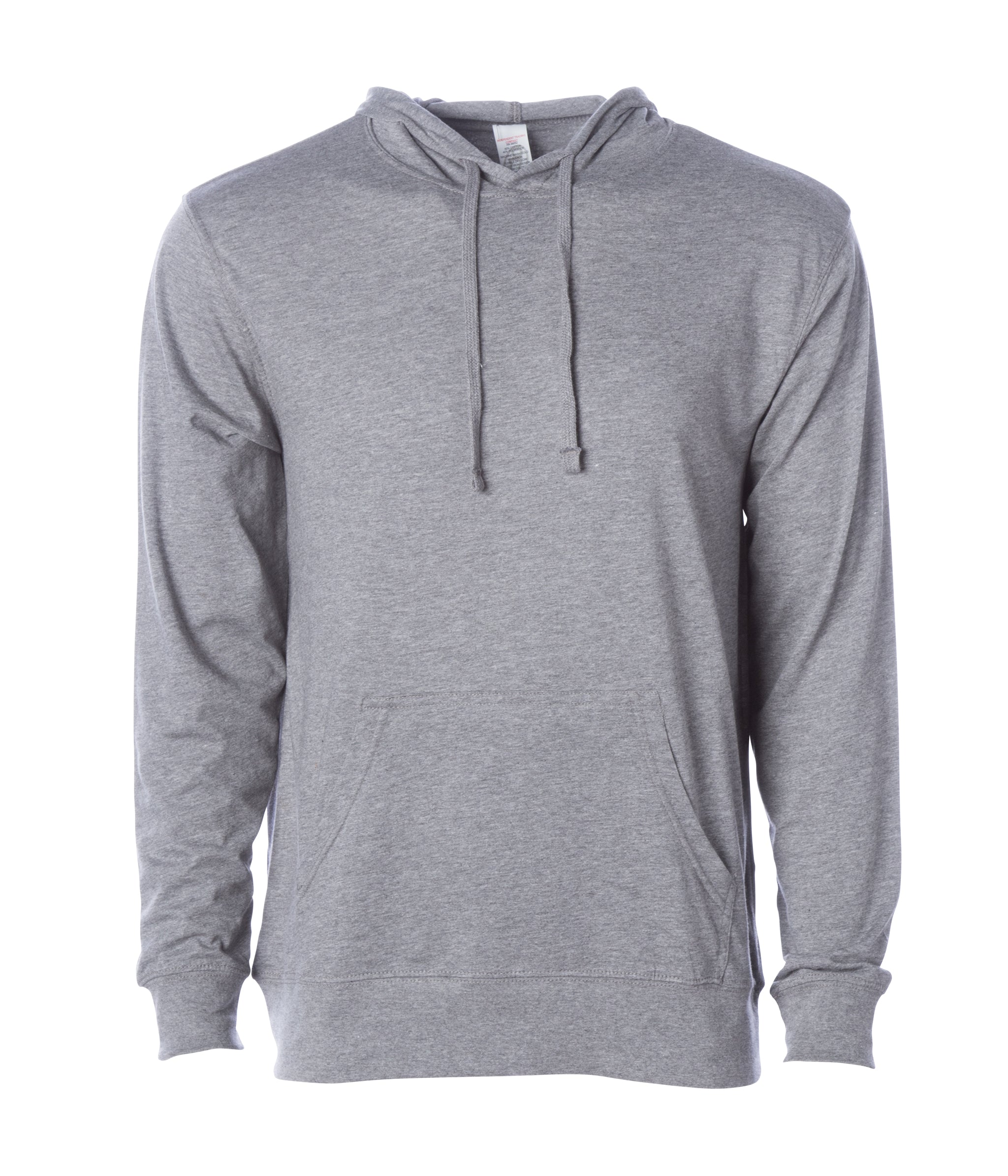 SS150J Lightweight Jersey Hooded Pullover in color Gunmetal Heather.