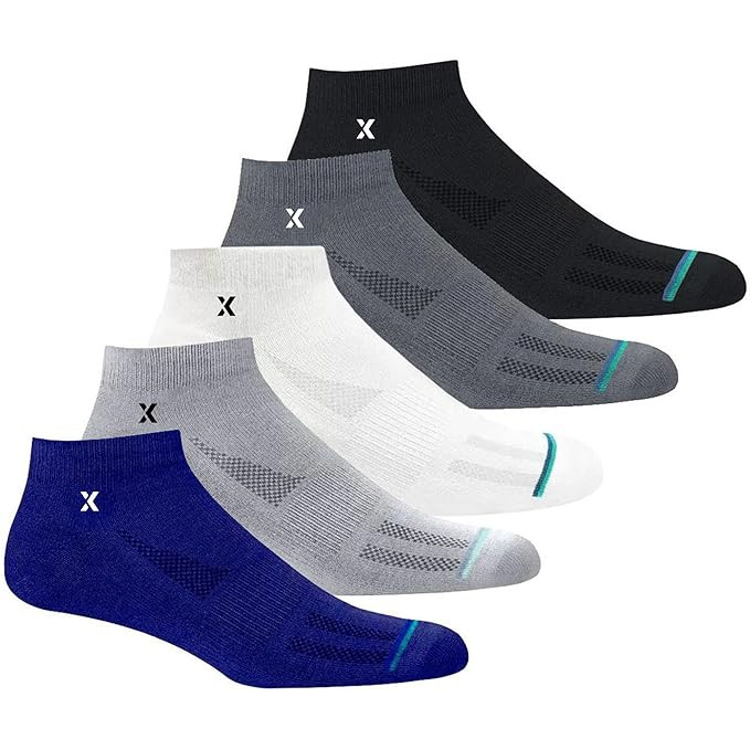 5 Pairs Solid Cotton Ankle-Length Socks for Men & Women