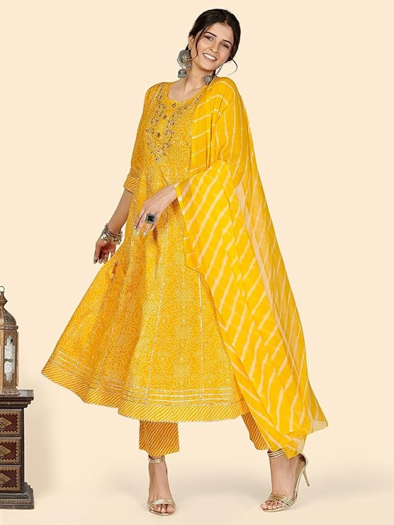 Mritsa Gota Patti Silk Lehenga Set - Red