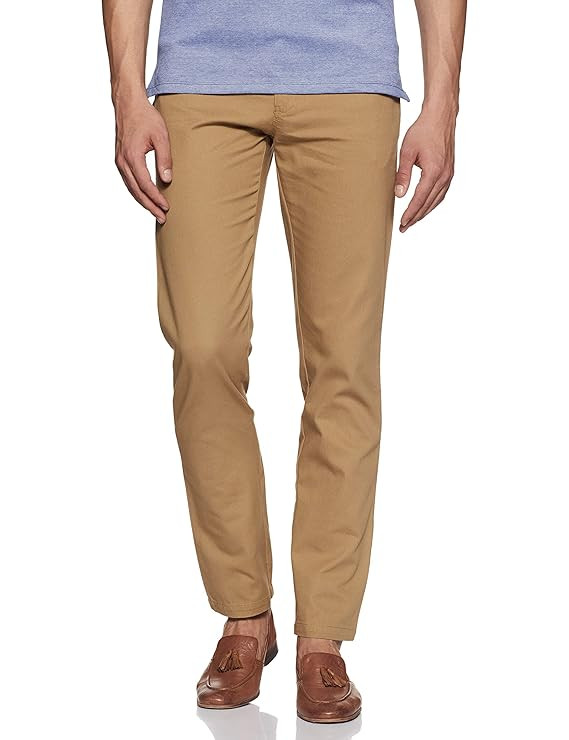 Amazon Brand - Symbol Men's Casual Cotton Pants | Scoop Pocket Chinos | Trousers (Regular Fit)