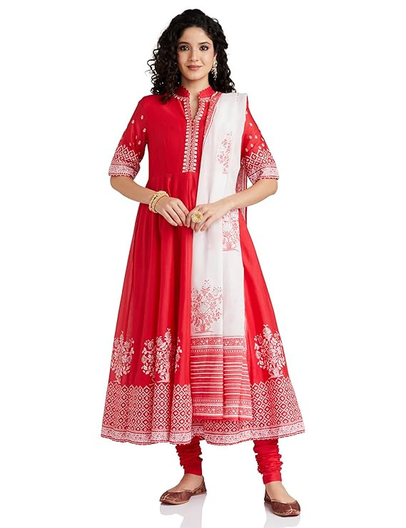 Sarasvi Gota Patti Silk Lehenga Set - Pink