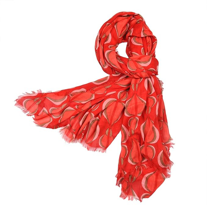 AQVA Printed Cotton Scarf, Soft Scarves Stoles for Summer & Winter for Women & Girls