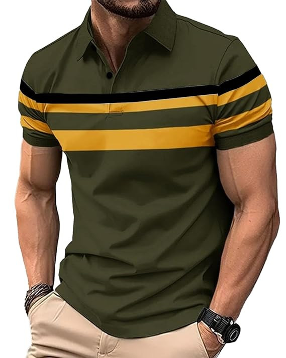 AUSK Men Polo Tshirt with Half Sleeve Regular Fit