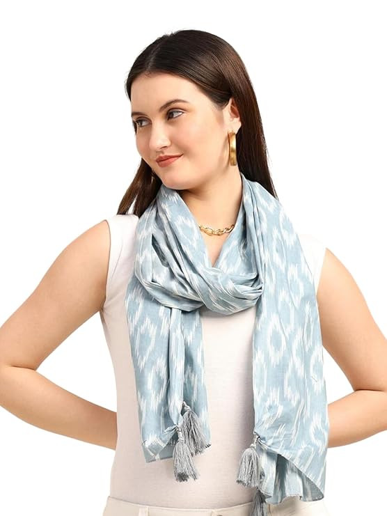 KE KANHA EXPORTS scarf for women stylish | Scarf For Women | face mask | Printed Fancy Tassle Full Face Cover | Head | Hair Face Protection | Sun Protection in summer & Winter | Lightweight