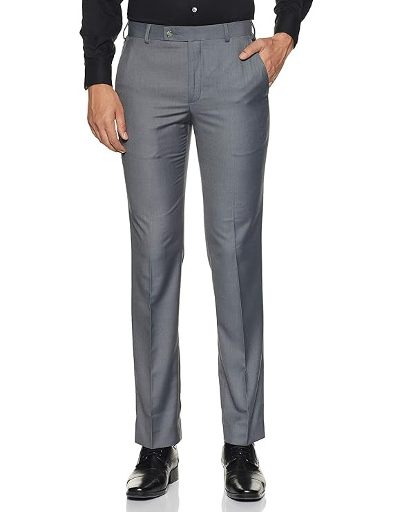 Park Avenue Men's Slim Fit Mid Rise Trouser